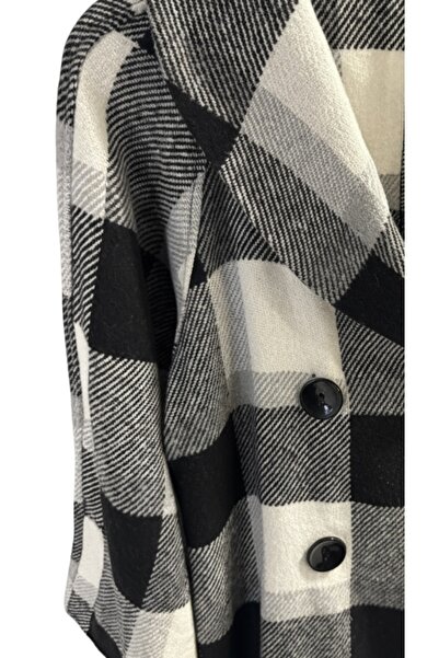 SARE ERKMEN Winter 50% Wool Blend Coat Large Size Cashmere and Boucle Fabric