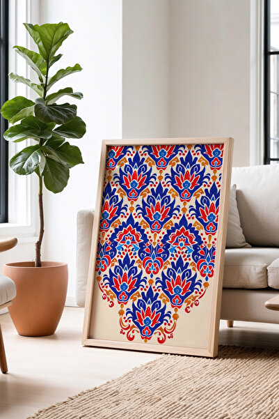 Opak Design Ινδική λαϊκή τέχνη με φυσικό ξύλινο πλαίσιο, ζωγραφική τοίχου με ...