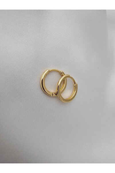 Zivazer Store Kadın çelik kararmaz xuping 14 k gold renginde minik halka küpe