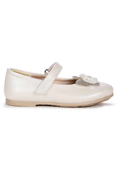 KARAMAZI Stoned Velcro Κοριτσίστικα Παπούτσια Μπαλαρίνας με Φιόγκο Ege 204 Skin