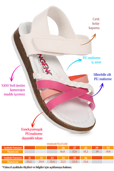 Şirin Bebe Karamazı Girls' Sandals Şb 2469-78