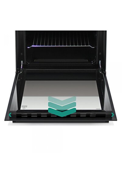 Samus Gas stove SM561MBS, 4 gas burners, gas oven, hob + oven safety