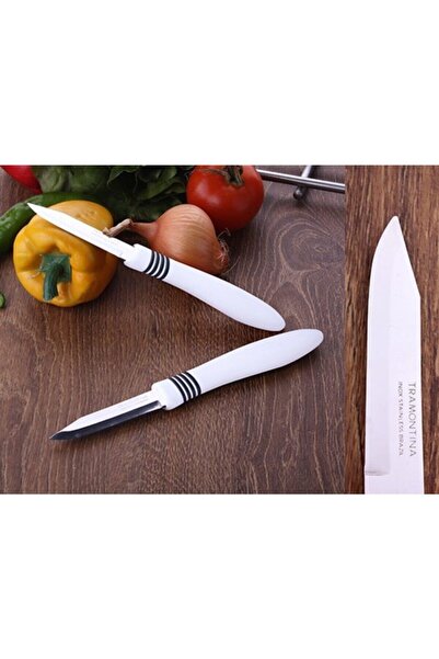 TRAMONTINA منذ عام ١٩١١، صُنع في البرازيل - طقم سكاكين تقشير Cor&cor من قطعتي...