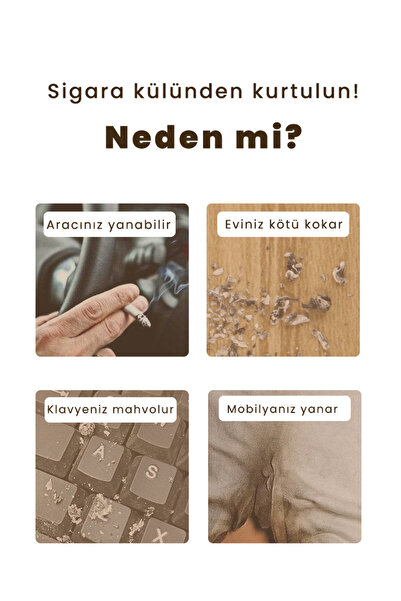 Beauty Collection 2'li Taşınabilir Sigaralık Oto Küllük