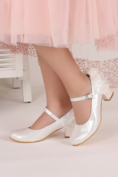 KARAMAZI 754  Günlük Kız Çocuk 4 cm Topuk Babet Ayakkabı