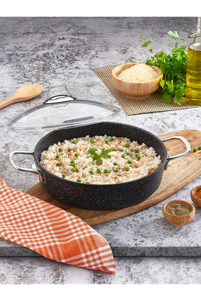 FALEZ Blackline 32 Cm Karnıyarık Tencere BLN3072