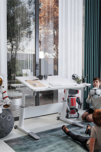 Creo Mobili Sirius Simple Ders Çalışma Masası Yüksekliği Ayarlanabilir Montes...