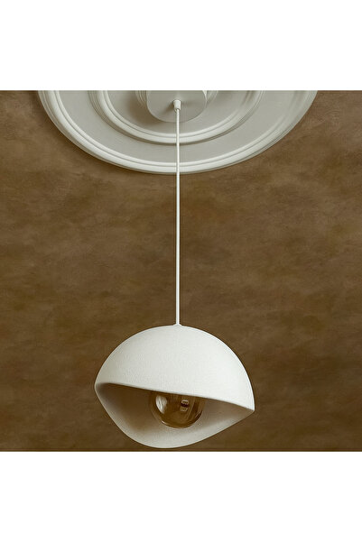 Ferisa Home Ampul Hediyeli Sarkıt Avize Bohem Beton Görünüm Rustik E27 Modern Avize