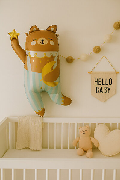 PartiCompany Cute Bear Foil Balloon – 79 X 60 cm 🎈 🐻 ✨