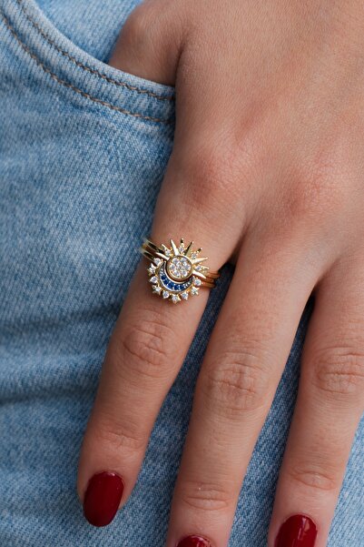 Rumon خاتم من الفولاذ بحجر الزركون