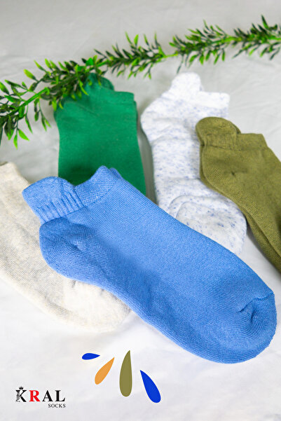 KRAL SOCKS 5 Pairs of Women's Wool Thermal Ear Detail Heat-Absorbing Winter Socks – Colorful Mixed