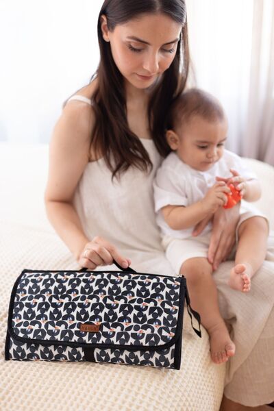 HAMUR Baby Changing Care Bag with Organizer Mother Baby Newborn Changing Mat Bb-502