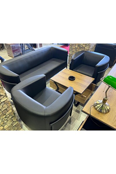 ENG OFİS MOBİLYALARI Bu Güne Özel Wings 3 1 1 Deri Oturma Grubu Üsgt Segment