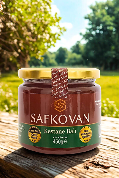 SAFKOVAN 450g Ham Kestane Balı %90 - Yeni Sezon - Üniversite Laboratuvar Tahl...