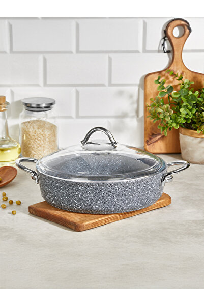 FALEZ Pedra Induction 24 cm Granite Flat Pot