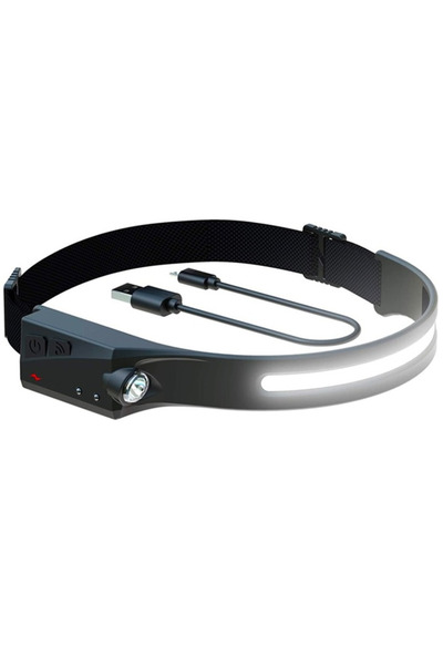 SPEEDSTORE Lanterna frontala LED COB+XPE, unghi larg, baterie inclusa