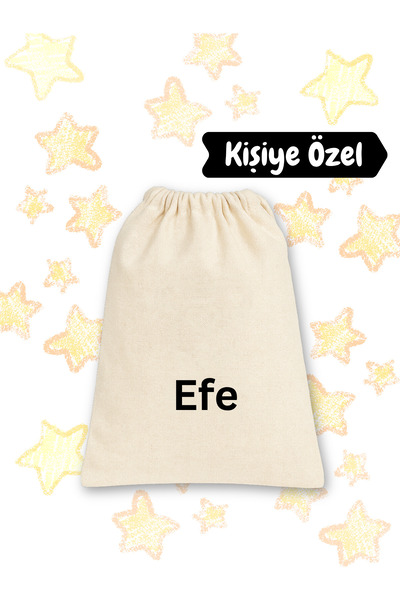 Kişiye özel %100 pamuk kese okul kıyafet kesesi çantası