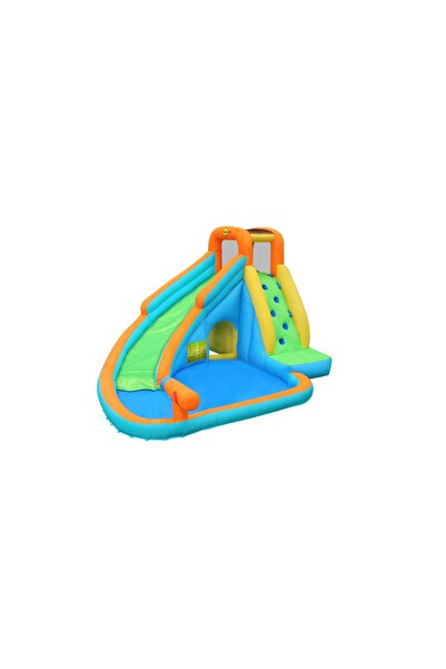 Happy Hop Inflatable mattress with pool, water cannon, slide and climbing frame