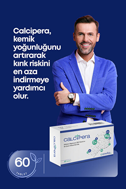 CALCİPERA Kalsiyum Magnezyum D3k2 ve Bor İçeren 60 Tablet
