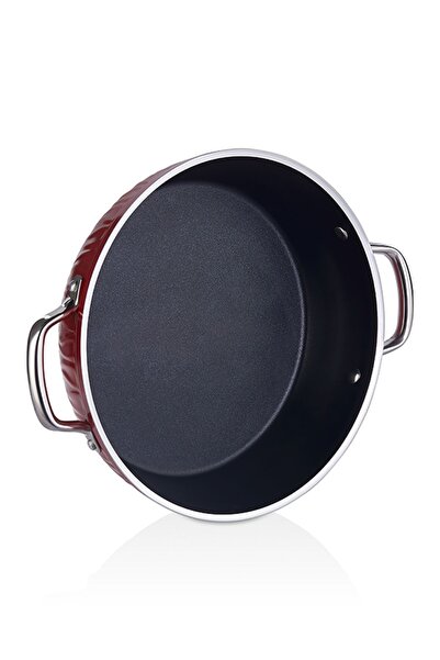 FALEZ Markiz Granite 7 Piece Cookware Set Red