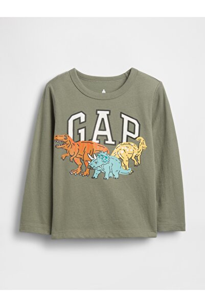 GAP Erkek Bebek Yeşil Mix & Match Grafik Baskılı T-Shirt