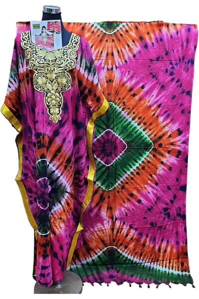 Generic Cotton Rapa Dyed Kaptan Embroidery African fabric 100% Cotton Multi Colour 602-C (Latest New 2025 Pr