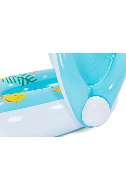 Toyska Crab children's swimming ring with panties and sunshade, 1-3 years, blue