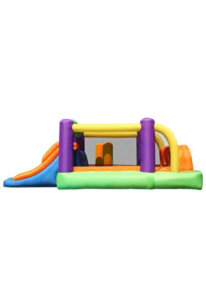 Happy Hop Obstacle Course inflatable mattress, climbing area, two slides, jumping area, two tunnels