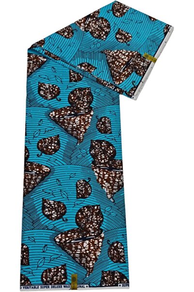 Generic Medium Quality African Wax 6 Yards (Cotton & Poly Mix - Design 010679)