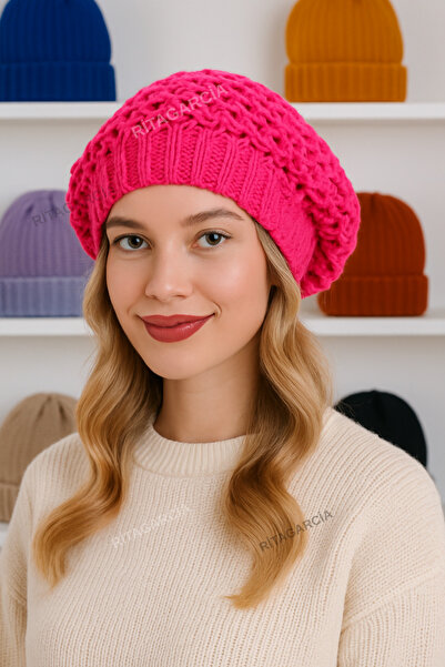 Ritagarcia Двошарова неонова рожева жіноча шапка-бейсболка