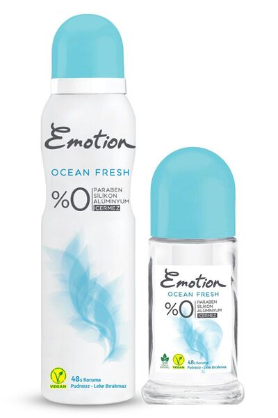 Emotion Kofre Kadın Deodorant 150 ml + Roll-On 50 ml Ocean Fresh