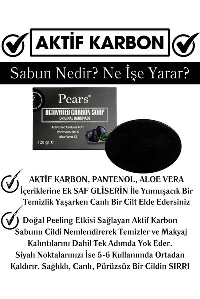 Pears Glycerin Activated Carbon Soap 120 Gr