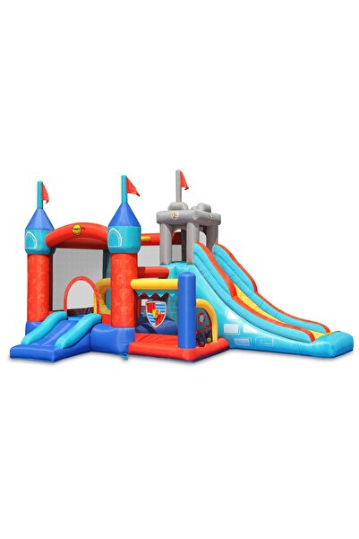 Happy Hop Playcenter 13in1 inflatable mattress, 2 slides, climbing area, jumping area, playground, basketball hoop