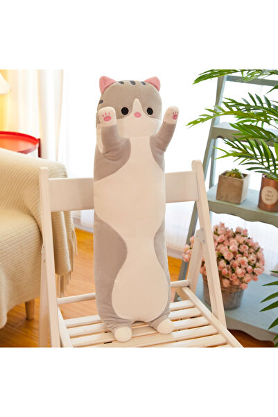 Toyska Jucarie de plus pisica tip perna, umplutura hipoalergenica, pentru cop...