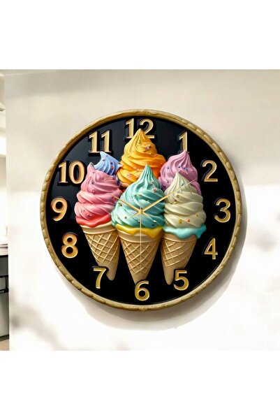 AA Shop Dondurma Kabartma Görünümlü Renkli Baskı Desenli Sayılı Yılbaşı Hediy...