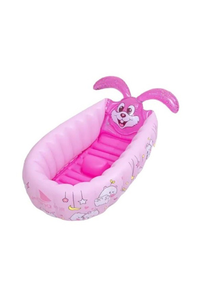 Toyska Inflatable baby bathtub, Bunny, pink
