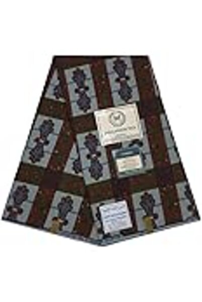 Generic African Fabric 100% Cotton Ankara Print Fabric 6 Yards Best New Beautiful Design Multicolour Latest