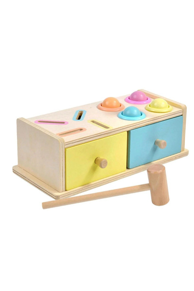 Toyska Joc educativ Montessori Cutia Permanentei cu sertare si ciocanel, mult...