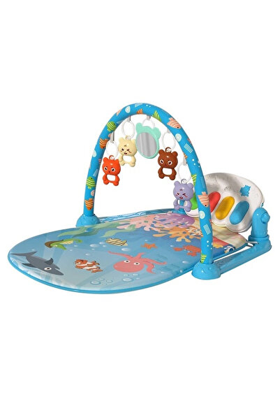 Toyska Saltea de joaca pentru bebelusi cu pian detasabil Ocean, muzica si lum...