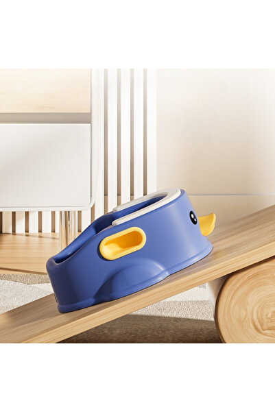 Toyska Children's Potty, Portable, Duck Design, Non-Toxic, Removable Compartment, Blue