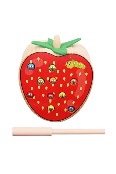 Toyska Joc pescuit magnetic Prinde Viermisorii din Capsuna, multicolor