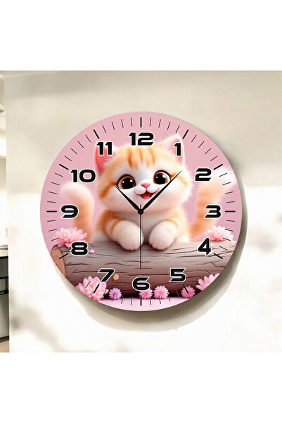 AA Shop Kedi Renkli Baskı Çocuk Odası Desenli Sayılı Yılbaşı Hediyelik Ahşap ...