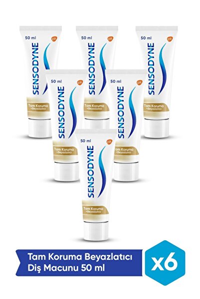 Sensodyne Total Care White. 50 Ml Diş Macunu Tam Koruma Beyazlatıcı 1+1 x3 Adet
