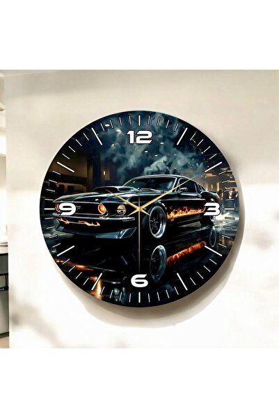 AA Shop Renkli Baskı Araba Desenli Sayılı Yılbaşı Hediyelik Ahşap Sessiz Tabl...