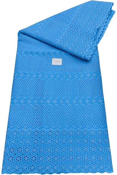 Generic أقمشة الدانتيل الأفريقية الجافة 5 ياردات من نسيج قطني 100٪ أفضل جديد جميل متعدد الألوان أحدث أنيق