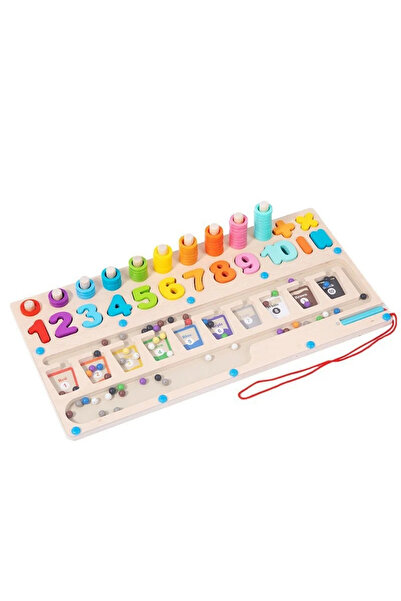Toyska Joc educativ Logaritmic cu labirint sortare culori, multicolor