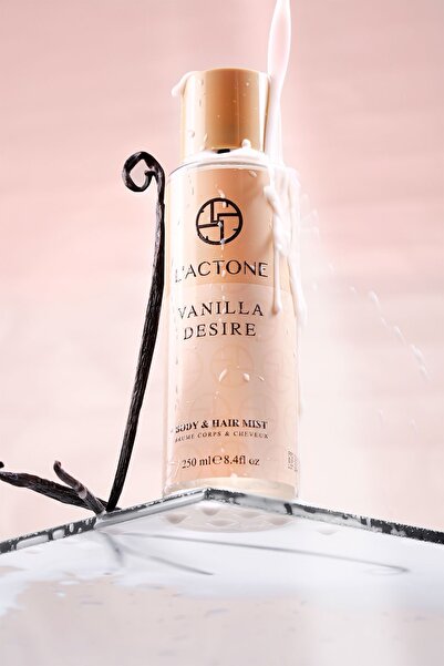 L'ACTONE Vanilla Desire Body Mist & Hair Mist 250 ml / Vücut Spreyi & Saç Spreyi -Bu Ay 1 Adet Oje Hediye