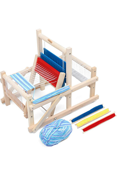 Toyska Wooden loom for kids, DIY knitting machine