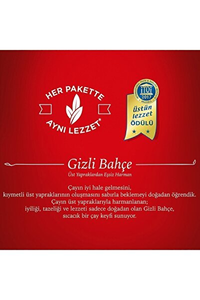 Doğadan Gizli Bahçe Demlik Poşet Çay 100 Adet 320 Gr