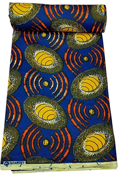 Generic Hitarget Wax African Fabric 6 Yard Printed Wax Cloth African Ankara Fabric For Party Dress fp12709